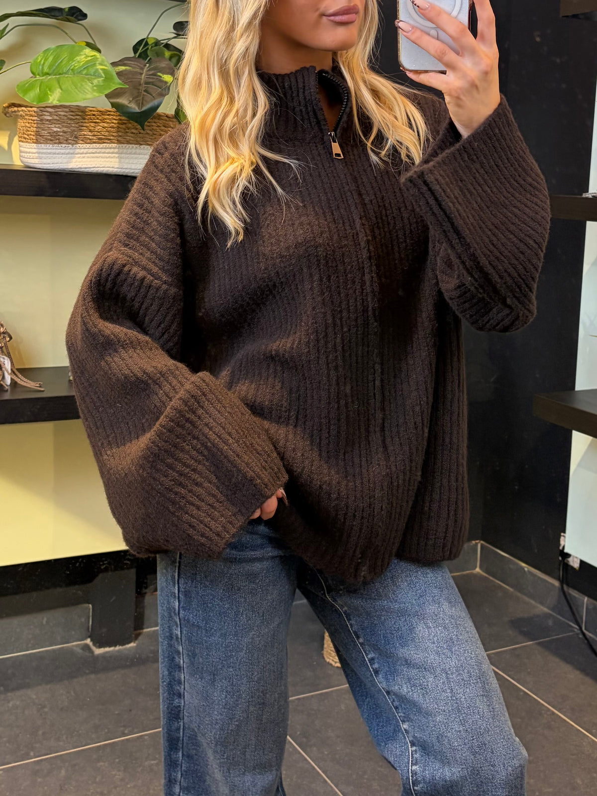 GILET ANITA BRUN