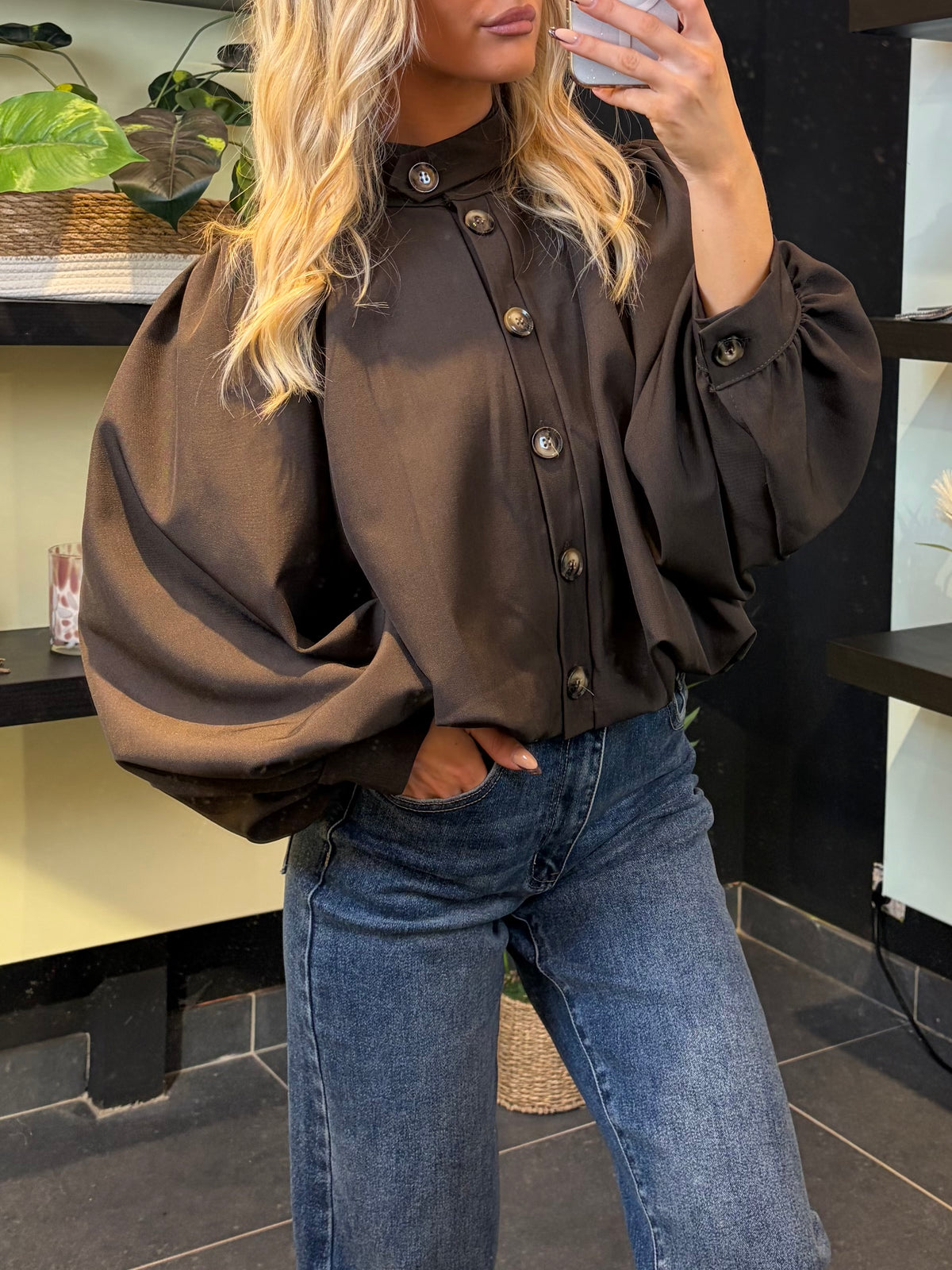 VESTE/ BLOUSE CORA BRUN