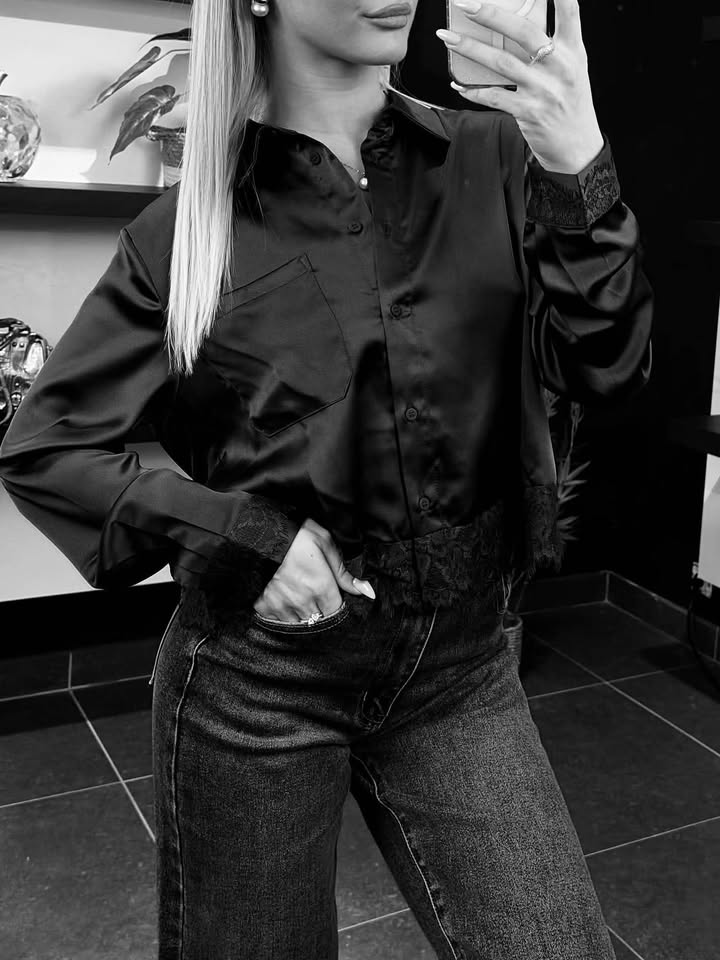 CHEMISE ONLY TESSA NOIR