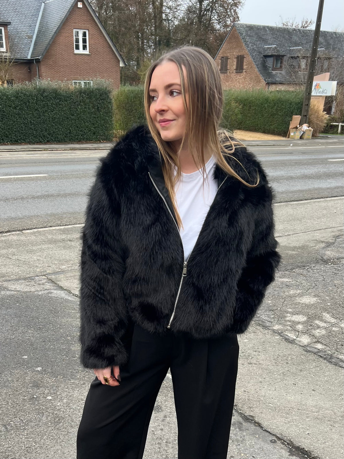 VESTE FAUSSE FOURRURE NADIA