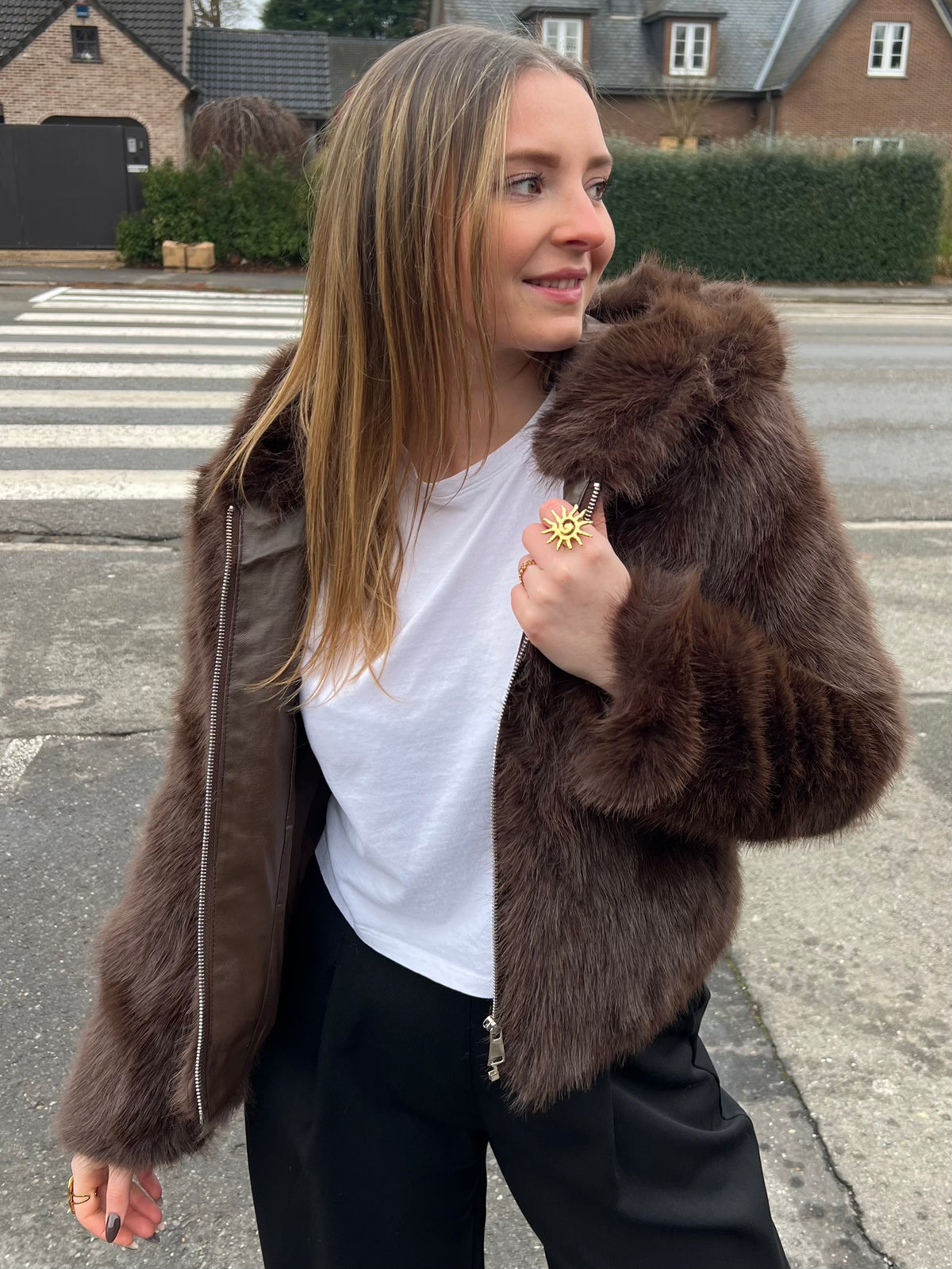 VESTE FAUSSE FOURRURE NADIA