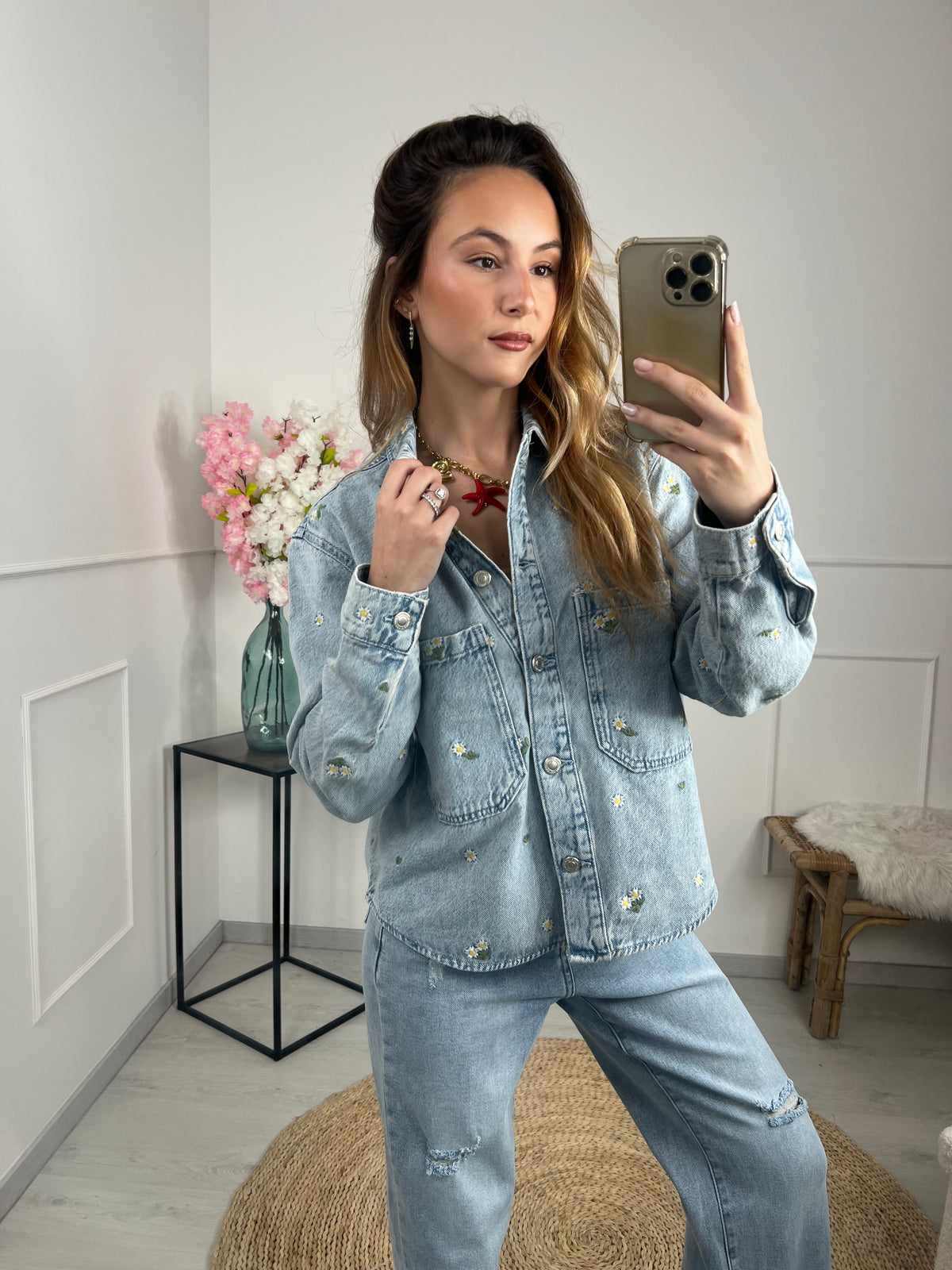 VESTE ONLY FLEUR