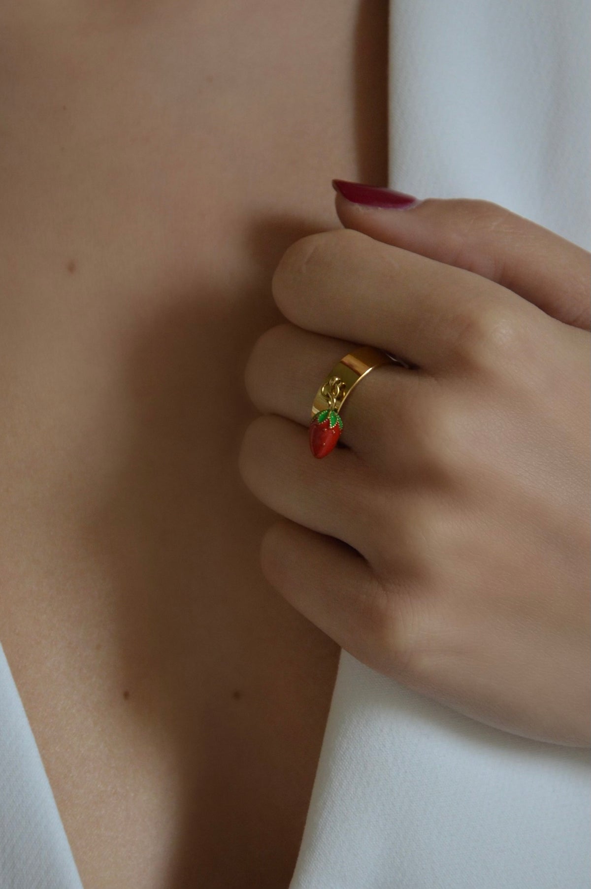 BAGUE FRAISE